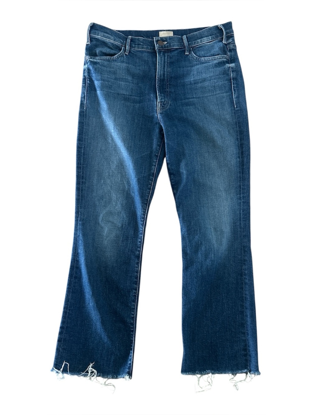 Mother Hustler ankle fray jeans right of passage wash size 32 - Picture 3 of 13